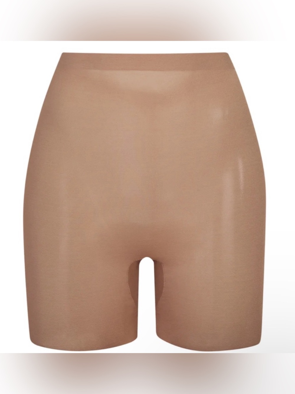 SKIMS Nude Beige High-Waist Shaping Thigh Shorts
